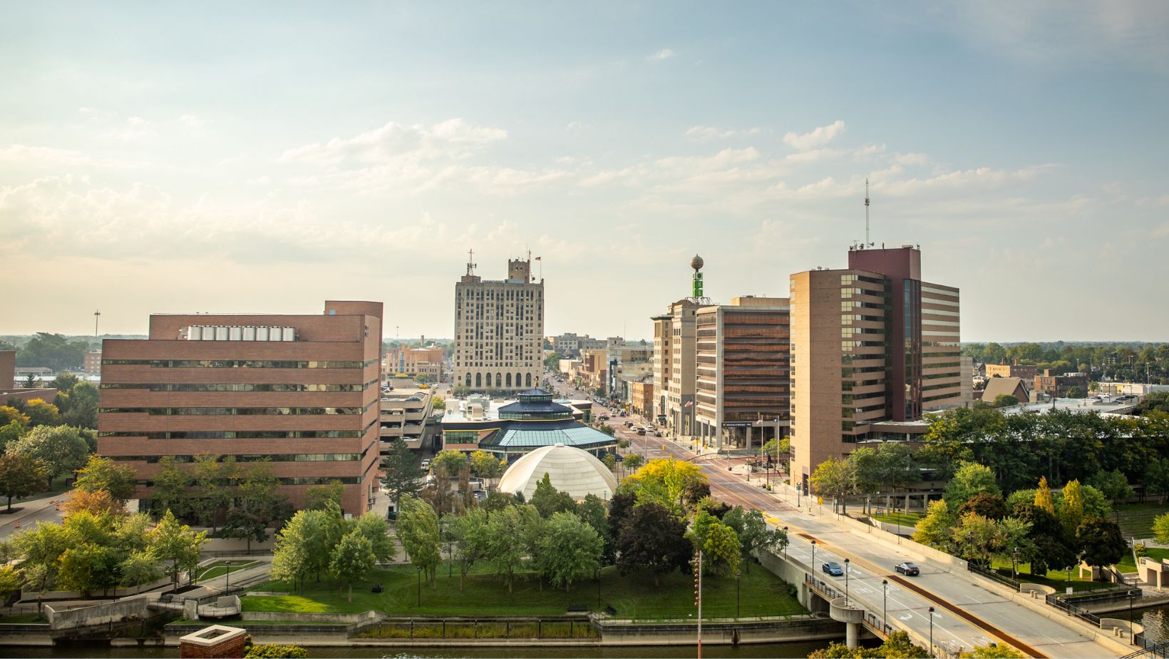 Flint, Michigan skyline
